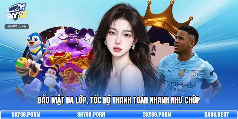 Bảo mật đa lớp, tốc độ thanh toán nhanh như chớp 