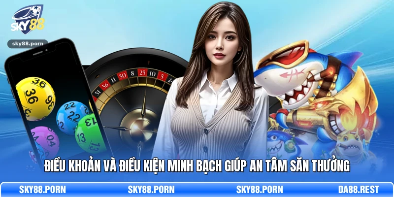 Điều khoản và điều kiện minh bạch giúp an tâm săn thưởng 