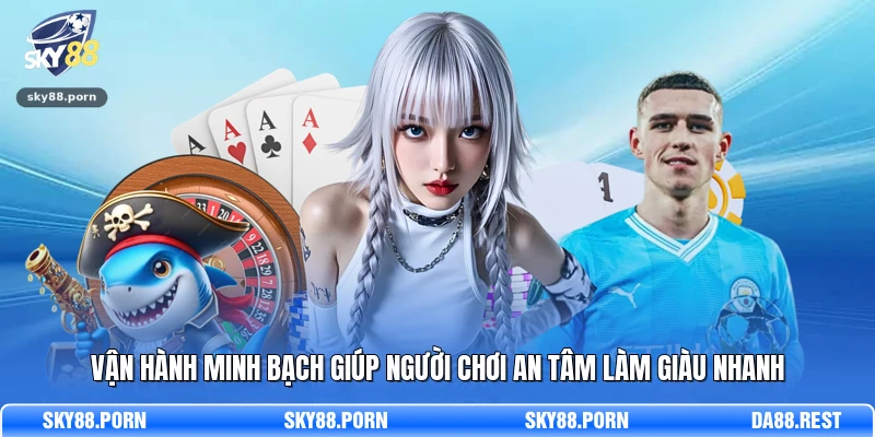 Vận hành minh bạch giúp người chơi an tâm làm giàu nhanh 